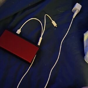 Red Maroon Nintendo DS Lite Gaming Console with Charger